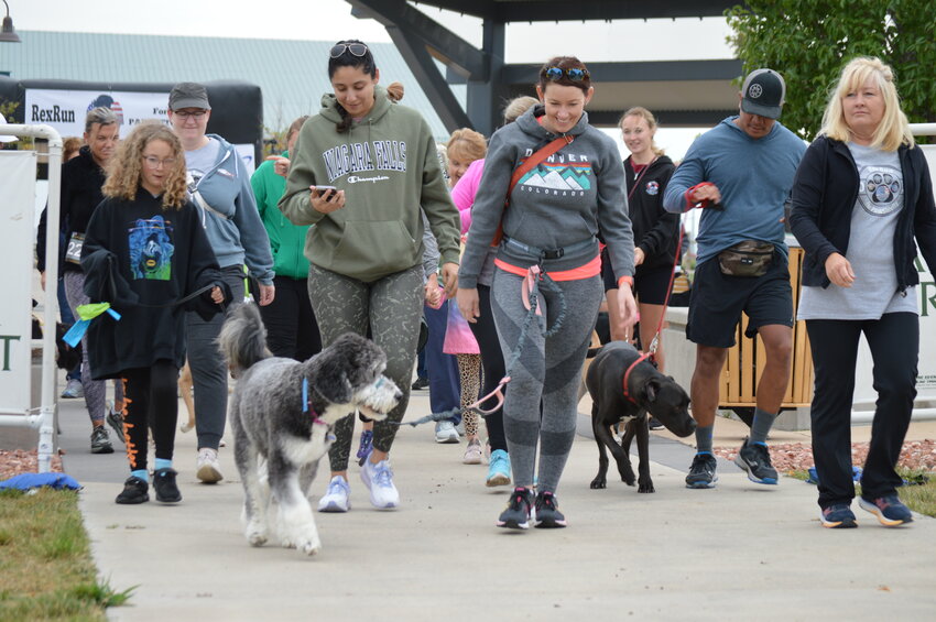 An estimated 725 people attended the 2023 RexRun for PAWSitivity event at Arapahoe County Fairgrounds on Aug. 26.